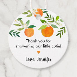 Kleine Cutie Groen Bloemen Baby shower Bedankjes Labels