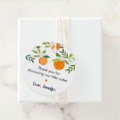 Kleine Cutie Groen Bloemen Baby shower Bedankjes Labels (In situ)