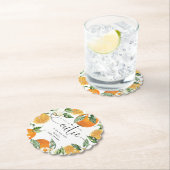 Kleine cutie is op de weg baby shower kartonnen onderzetters (Insitu)