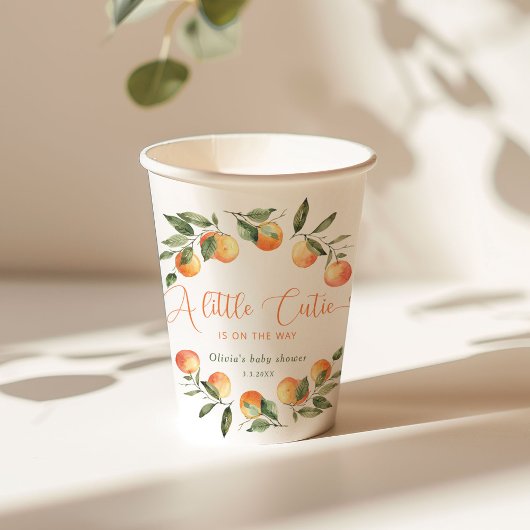 Kleine cutie is op de weg baby shower papieren bekers