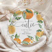 Kleine cutie is op de weg baby shower papieren bordje