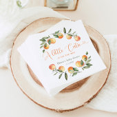 Kleine cutie is op de weg baby shower servet