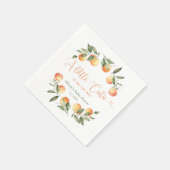 Kleine cutie is op de weg baby shower servet (Hoek)