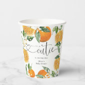 Kleine cutie is op de weg naar baby shower papieren bekers (Voorkant)