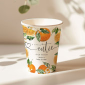 Kleine cutie is op de weg naar baby shower papieren bekers