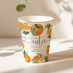 Kleine cutie is op de weg naar baby shower papieren bekers