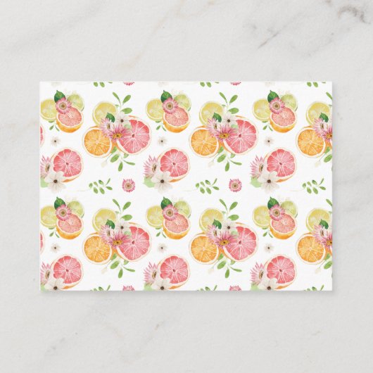 Kleine Cutie Luier Raffle Oranje Baby shower Informatiekaartje (Achterkant)