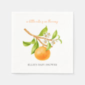 Kleine Cutie Minimalistisch Esthetisch Baby shower Servet (Voorkant)