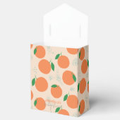 Kleine Cutie Modern Oranje Baby shower Bedankdoosjes (Geopend)