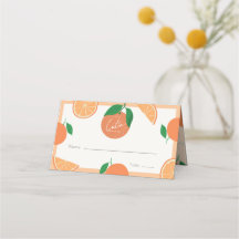Kleine Cutie Modern Oranje Baby shower