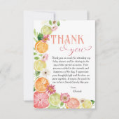 Kleine Cutie op de Weg Baby shower Bedankkaart (Voorkant)