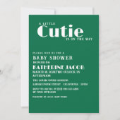 Kleine cutie op de weg Citrus baby shower Kaart (Voorkant)