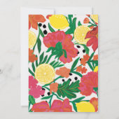 Kleine cutie op de weg Citrus baby shower Kaart (Achterkant)