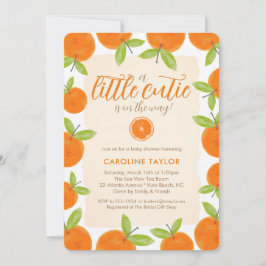 Kleine Cutie op de Weg Citrus Sinaasappels Baby sh Kaart