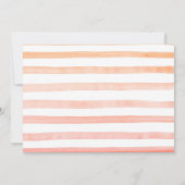 Kleine cutie op de weg perzik Baby shower Kaart (Achterkant)