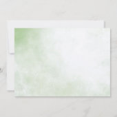 Kleine Cutie op weg naar Waterverf Baby shower Kaart (Achterkant)