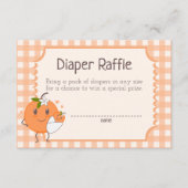 Kleine Cutie Op weg Schattige Sinaasappels Luier R Informatiekaartje (Voorkant)