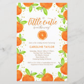 Kleine Cutie op Weg Sinaasappel Clementine Baby sh (Voorkant)