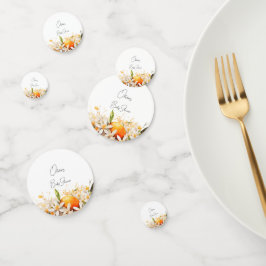 Kleine cutie Oranje Baby shower Citrus Tangerines Confetti