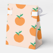 Kleine Cutie Oranje Baby shower Favor Box Bedankdoosjes (Achterkant)