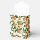 Kleine Cutie Oranje Baby shower Favor Box Bedankdoosjes (Geopend)