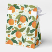Kleine Cutie Oranje Baby shower Favor Box Bedankdoosjes (Achterkant)
