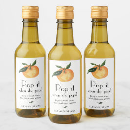 Kleine Cutie Oranje Pop het als ze Poppen Wine Lab Wijn Etiket