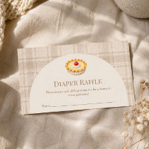 Kleine Cutie Pie Kersen Gingham Baby Luier Raffle