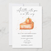 Kleine Cutie Pie Pumpkin Herfst Baby shower Kaart (Voorkant)