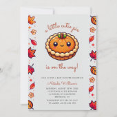Kleine Cutie Pie Pumpkin Herfst Baby shower Kaart (Voorkant)
