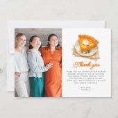 Kleine Cutie Pie Rustieke Waterverf Baby shower Bedankkaart (Voorkant)