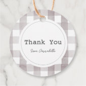 Kleine Cutie Pie Thanksgiving Wit Verjaardag Bedankjes Labels (Achterkant)