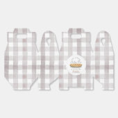 Kleine Cutie Pie Thanksgiving Witte Kinderen Verja Bedankdoosjes (Ongevouwen)