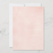 Kleine Cutie Pink Floral Girl Baby shower Kaart (Achterkant)