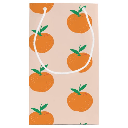 Kleine Cutie Sinaasappel Baby shower Kleine Gift B Klein Cadeauzakje (Achterkant)