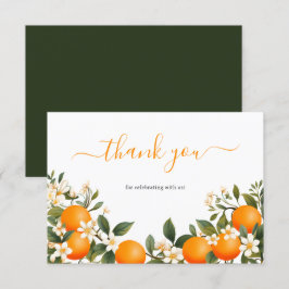 Kleine Cutie Sinaasappel Botanische Citrus Bedankkaart