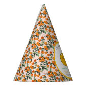 Kleine Cutie Sinaasappel Citrus 1e Verjaardag Feesthoedjes (Links)