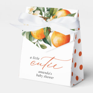 Kleine Cutie Sinaasappel Clementine Baby shower Fa Bedankdoosjes