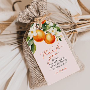 Kleine Cutie Sinaasappel Clementine Baby shower Fa Cadeaulabel