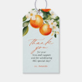 Kleine Cutie Sinaasappel Clementine Baby shower Fa Cadeaulabel (Voorkant)