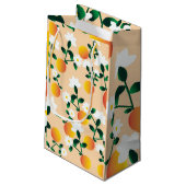 Kleine Cutie Sinaasappel Pattern Klein Cadeauzakje (Achterkant Gekanteld)