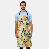 Kleine Cutie Sinaasappel Pattern Schort (Gedragen)