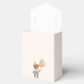 Kleine Cutie Teddy Bear Baby shower Favor Box Bedankdoosjes (Geopend)