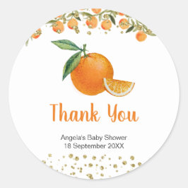 Kleine cutie Waterverf dank u Sticker