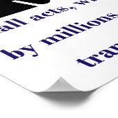 kleine daden bij vermenigvuldiging met miljoenen - poster (Hoek)