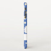  kleine dagen op blauw iPhone hoesje (Linkerkant)