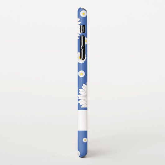  kleine dagen op blauw iPhone hoesje (Linkerkant)