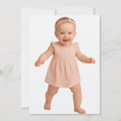 Kleine Dahlia Wilde Bloemenkrans Foto Verjaardag Kaart (Achterkant)