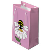 Kleine Daisy Bee Gift Bag Klein Cadeauzakje (Achterkant Gekanteld)