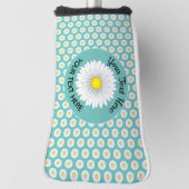  kleine Daisy Custom Text Golf Putter Hoesje Golfheadcover (Draai 90)